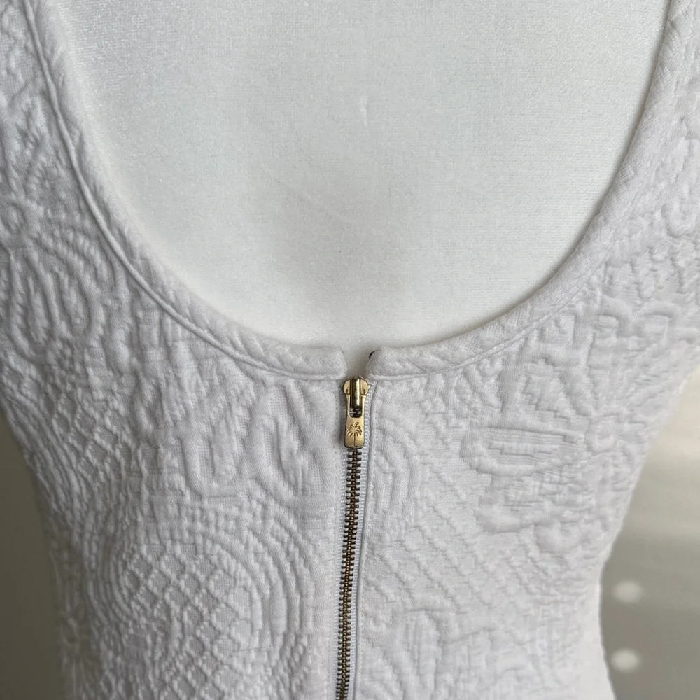 Lilly Pulitzer White Dress with Pink Embroidery - Picture 7 of 14